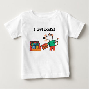Maisy with Library Books Baby T-Shirt