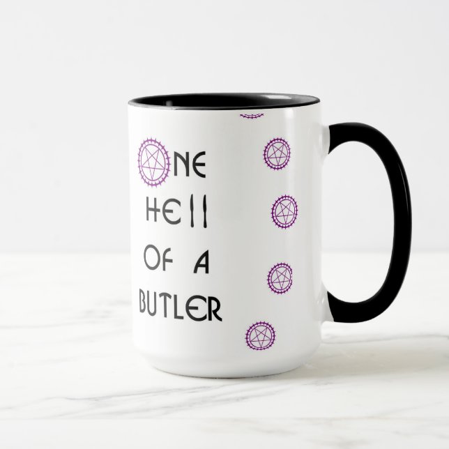 Maître d'hôtel noir inspiré, tasse (Droite)