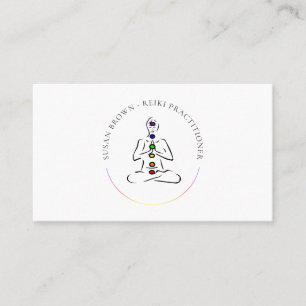 Maître Reiki avec Carte de visite Chakras