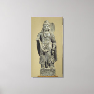 Maitreya, Gandhara (grey schist) Canvas Print