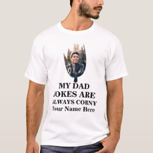 Maize corn shape photo dad jokes are always corny T-Shirt