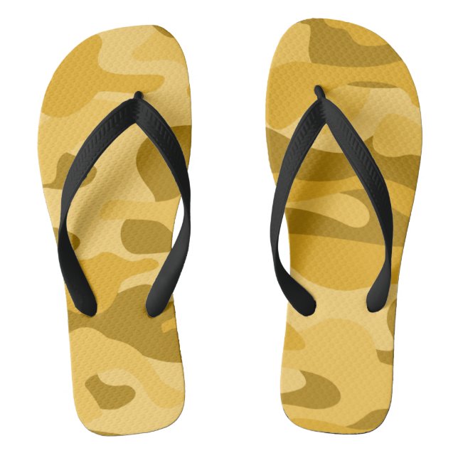 Maize Monocolor Camo Flip Flops (Footbed)