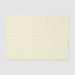 Maize Yellow Polka Dots Circles Tissue Paper