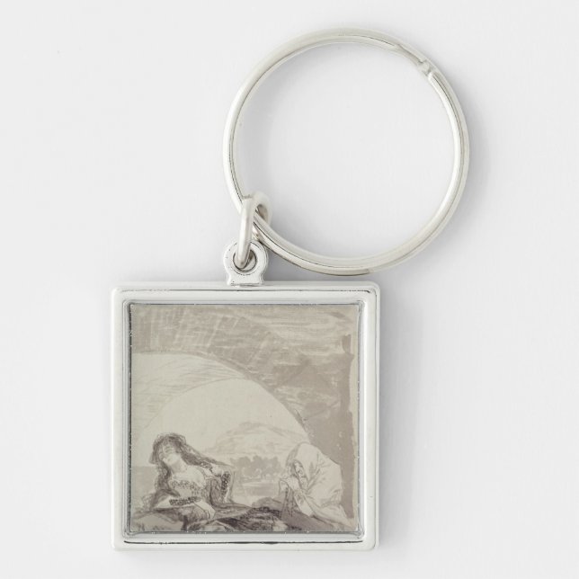 Maja and Celestina under an arch Keychain (Front)