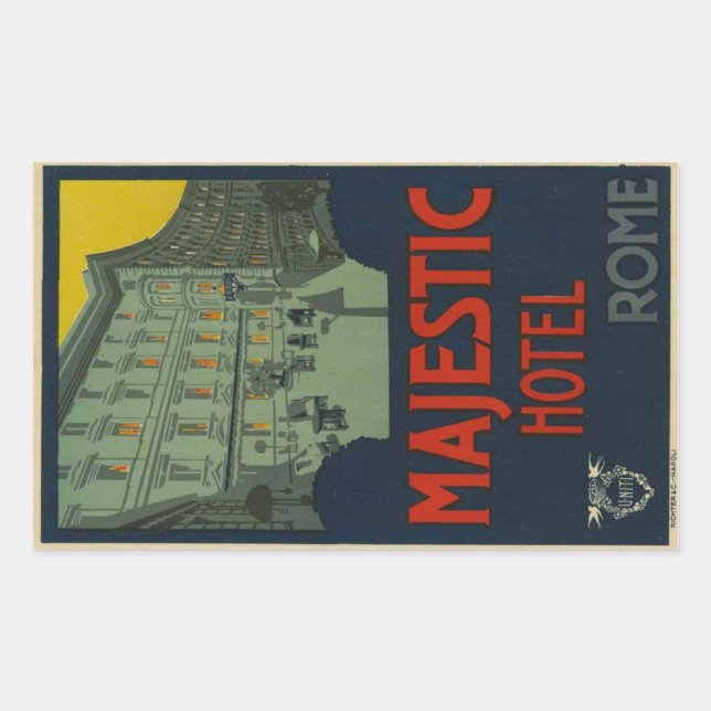 Majectic Hotel Rome Sticker (Front)