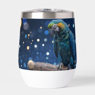 Majesté Bleue : La Macaw Bleue Sur Dreamy Blue Bok