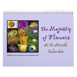 Majesté de calendrier de fleurs