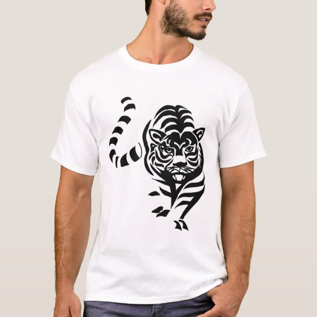 Majesté rugissante : Tiger T-shirt Design (Devant)