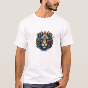 Majesté sans peur : T-shirt design Lion personnali