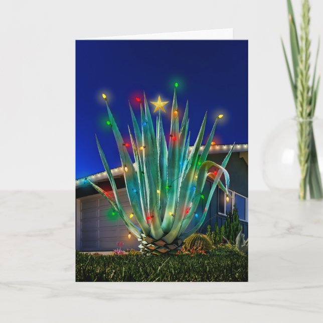 Majestic Agave Glow Carte de vacances (Devant)