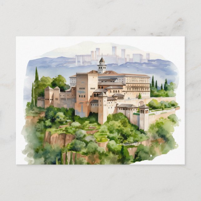 Majestic Alhambra: A Timeless Legacy Postcard (Front)