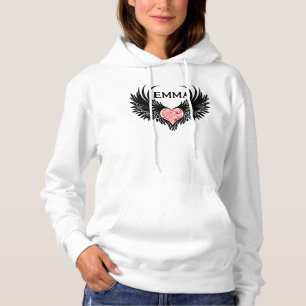 Majestic Angel with Black Wings Hoodie