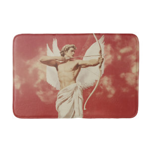 Majestic Angelic Archer - A Symbol of Love and Pas Bath Mat