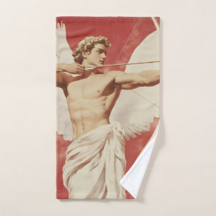 Majestic Angelic Archer - A Symbol of Love and Pas Bath Towel Set