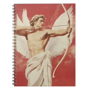 Majestic Angelic Archer - A Symbol of Love and Pas Notebook