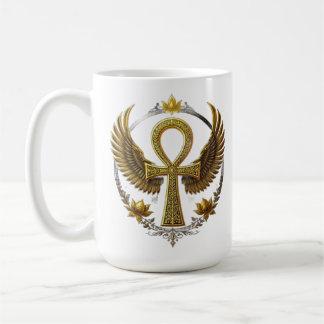 Majestic Ankh Power Sacred Egyptian Heritage Coffee Mug