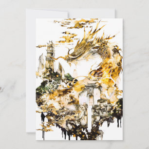 Majestic Asian Mythology Dragon Temple Fantasy Announcement
