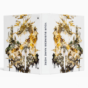 Majestic Asian Mythology Dragon Temple Fantasy Binder