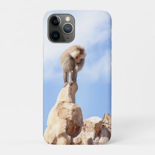 Majestic Baboon on Mountain Peak iPhone 11 Pro Case