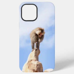 Majestic Baboon on Mountain Peak iPhone 12 Pro Max Case