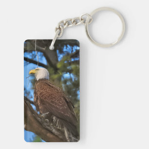 Majestic Bald Eagle  2 sided  Keychain