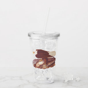 Majestic Bald Eagle by Audubon with Fresh Fish Acrylic Tumbler
