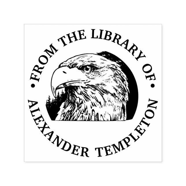 Majestic Bald Eagle Head #2 From the Library of Self-inking Stamp (Design)