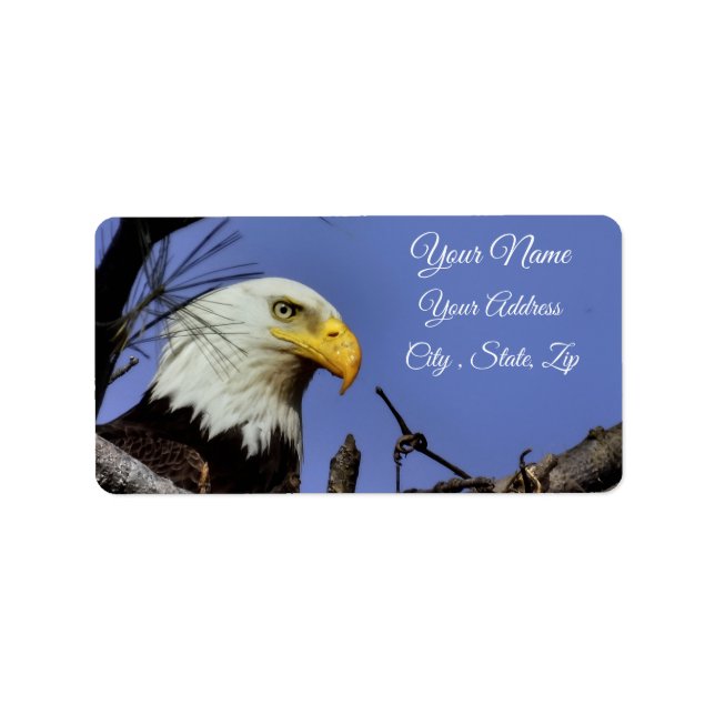 Majestic Bald Eagle Label (Front)