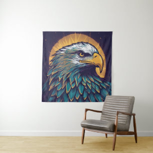 Majestic Bald Eagle Tapestry