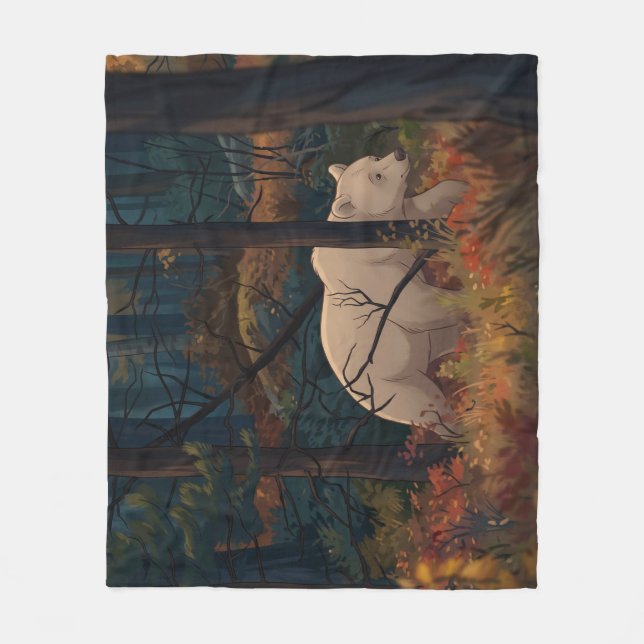MAJESTIC BEAR FLEECE BLANKET (Front)