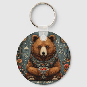 Majestic bear keychain
