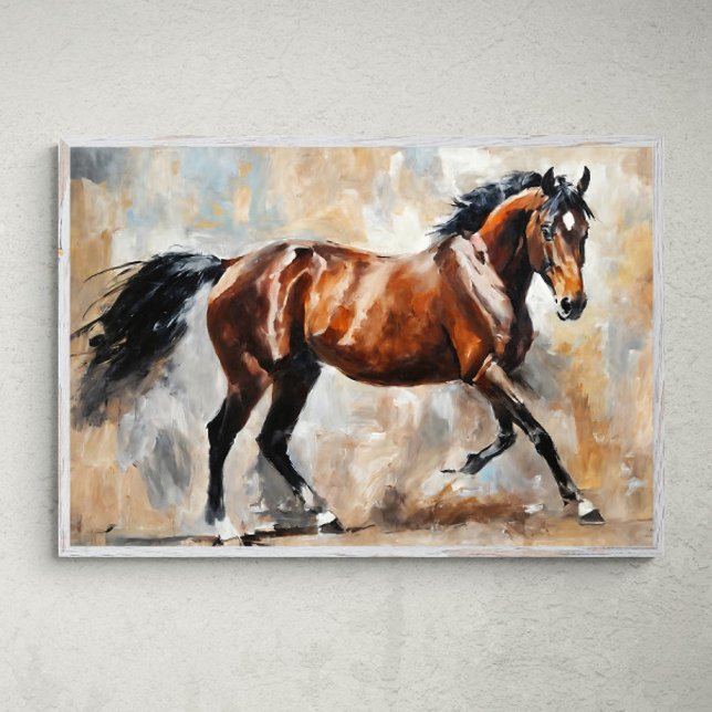 Majestic Beauty: Elegant Brown Horse Poster (Creator Uploaded)