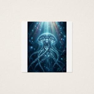"Majestic Bioluminescent Jellyfish Custom Round Bu