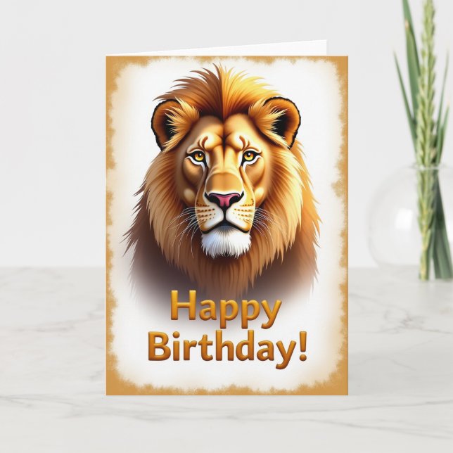 Majestic Birthday Mane Card (Front)