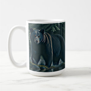 Majestic Black Bear Of The North Woods Coffee Mug