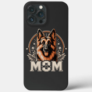 Majestic Bond: Gee Vaucher German Shepherd Dog Mom iPhone 13 Pro Max Case