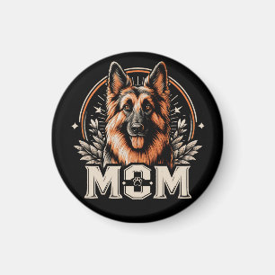 Majestic Bond: Gee Vaucher German Shepherd Dog Mom Magnet