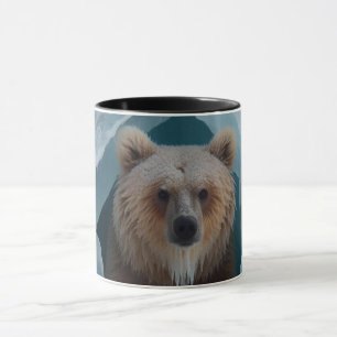 Majestic Brown Bear Ice Cave Mug