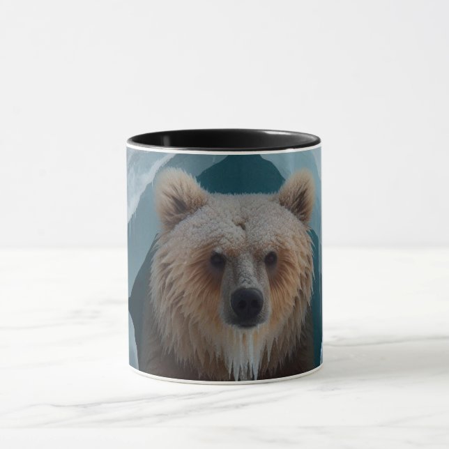 Majestic Brown Bear Ice Cave Mug (Center)