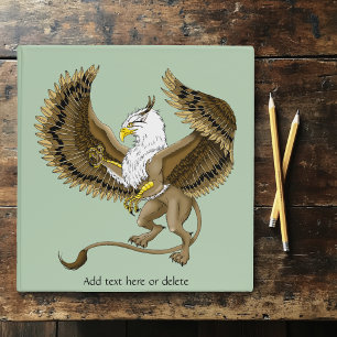 Majestic Brown Fantasy Griffin Mythical Gryphon Binder