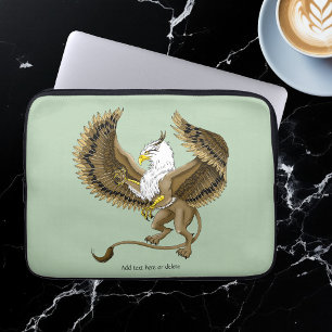 Majestic Brown Fantasy Griffin Mythical Gryphon Laptop Sleeve