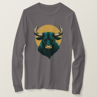 Majestic Bull Head Graphic T-Shirt – Bold Strength