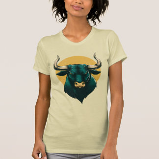 Majestic Bull Head Graphic T-Shirt – Bold Strength