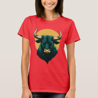 Majestic Bull Head Graphic T-Shirt – Bold Strength