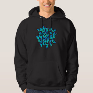Majestic Butterfly  Blue Butterflies Morpho 1 Hoodie