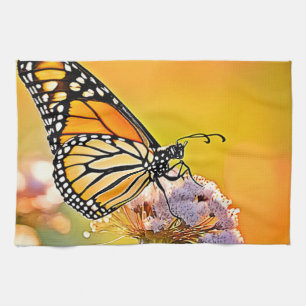 Majestic Butterfly Close Up Design Kitchen Towel