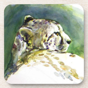 Majestic Cheetah Cork Coaster