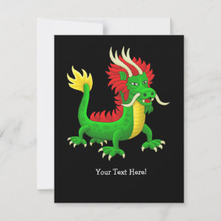 Majestic Chinese Dragon Card