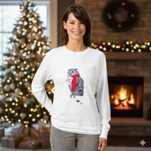 Majestic Christmas Owl Snowy Winter T-Shirt