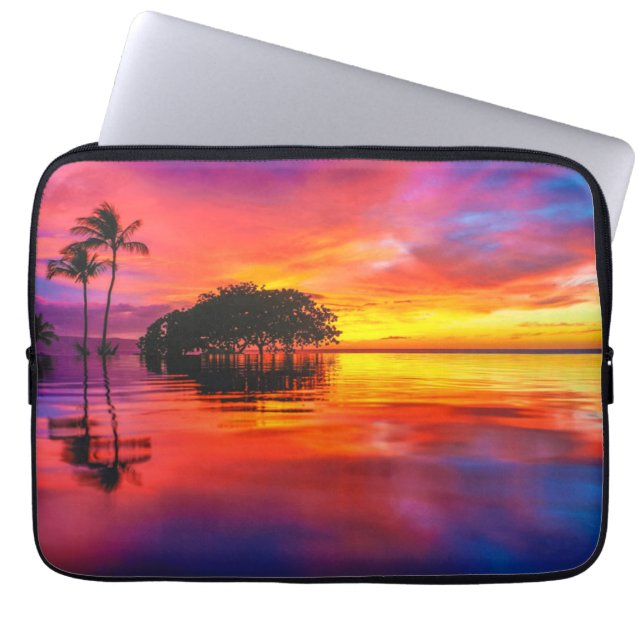 Majestic Clouds & Reflection Laptop Sleeve (Front)